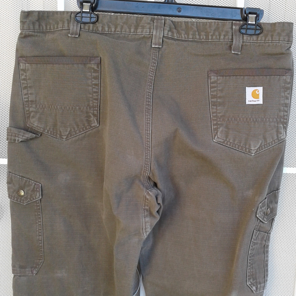 Carhartt Men's Work Pants 42 x 32 Double Knees - Picture 3 of 5